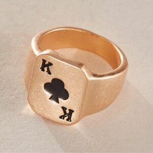 Free people gold ring